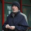 Richard Gere interprète le rôle d'un sans-abris dans son nouveau film "Time out of mind" qu'il tournait à New York, le 17 avril 2014.