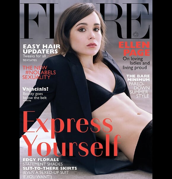 Ellen Page en couverture du magazine "Flare" dévoilé fin avril 2014.