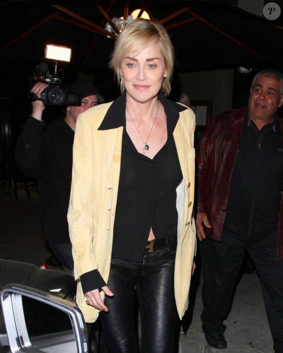 Sharon Stone à West Hollywood. Le 21 mars 2014.