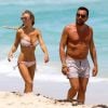 Laura Cremaschi et son petit ami sur une plage de Miami, le vendredi 2 mai 2014.