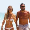 Laura Cremaschi et son petit ami sur une plage de Miami, le vendredi 2 mai 2014.