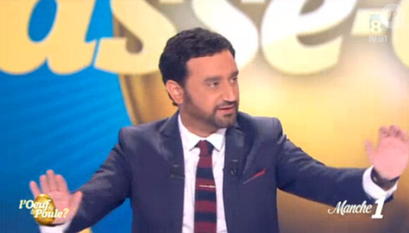 Cyril Hanouna dans l'Oeuf ou la Poule, diffusée sur D8 le 18 avril 2014.