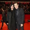 Willem Dafoe et sa femme Giada Colagrande lors du 64eme Festival International du Film de Berlin. Le 6 février 2014.