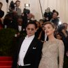 Johnny Depp et Amber Heard à la soirée du Met Ball / Costume Institute Gala 2014: "Charles James: Beyond Fashion" à New York, le 5 mai 2014.