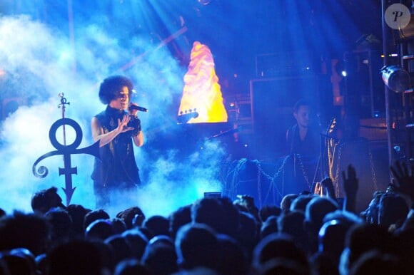 Le chanteur Prince en concert à Londres le 5 février 2014.