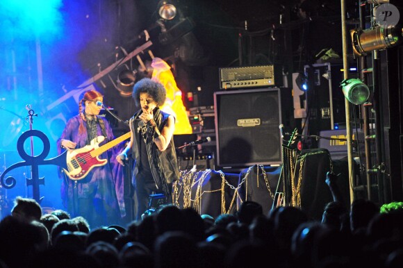 Prince en concert à Londres le 5 février 2014.