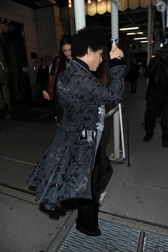 Prince à New York, le 1er mars 2014.