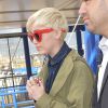 Miley Cyrus arrive à l'O2 Arena de Londres, le 6 mai 2014.