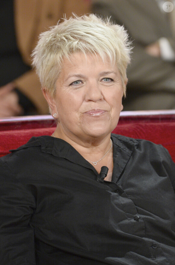 Mimie Mathy - Enregistrement de l'émission "Vivement Dimanche" diffusée le 11 mai 2014 sur France 2.