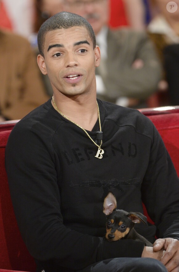 Brahim Zaibat - Enregistrement de l'émission "Vivement Dimanche" diffusée le 11 mai 2014 sur France 2.