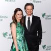 Colin Firth et sa femme Livia au gala "Rainforest Alliance" au Musée d'Histoire Naturelle à New York. Le 7 mai 2014.