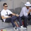 Cristiano Ronaldo et son fils Cristiano Jr. assistent au Master 1000 de Madrid le 8 mai 2014 à la Caja Magica de Madrid