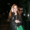 Lindsay Lohan quitte le nightclub Firehouse à Londres, le 10 mai 2014.