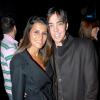 Grégory Lemarchal et Karine Ferri lors de la soirée pour les 2 ans de la chaîne NRJ12 au ciné Aqua à Paris, le 23 mars 2007.