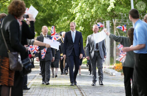Le prince William lors de sa visite du HMS Alliance à Gosport, dans le Hampshire, le 12 mai 2014.