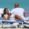 Kelly Rowland et son fiancé Tim Witherspoon à Miami, le 16 février 2014.