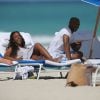 Kelly Rowland et Tim Witherspoon en vacances à Miami, le 16 février 2014.