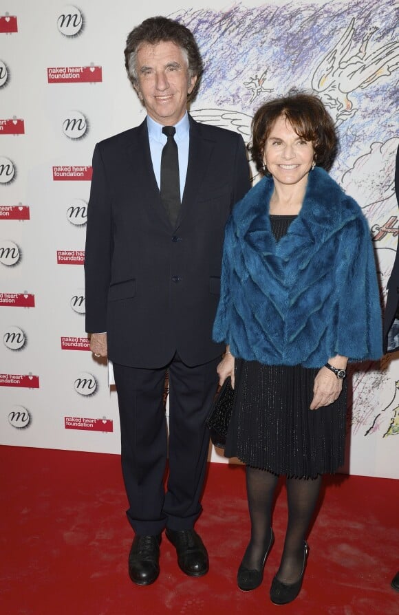 Jack Lang et sa femme Monique - Dîner de charité pour la Fondation Naked Heart et en l'honneur de Monumenta, "L'étrange cité", au Grand Palais, à Paris le 13 mai 2014.
