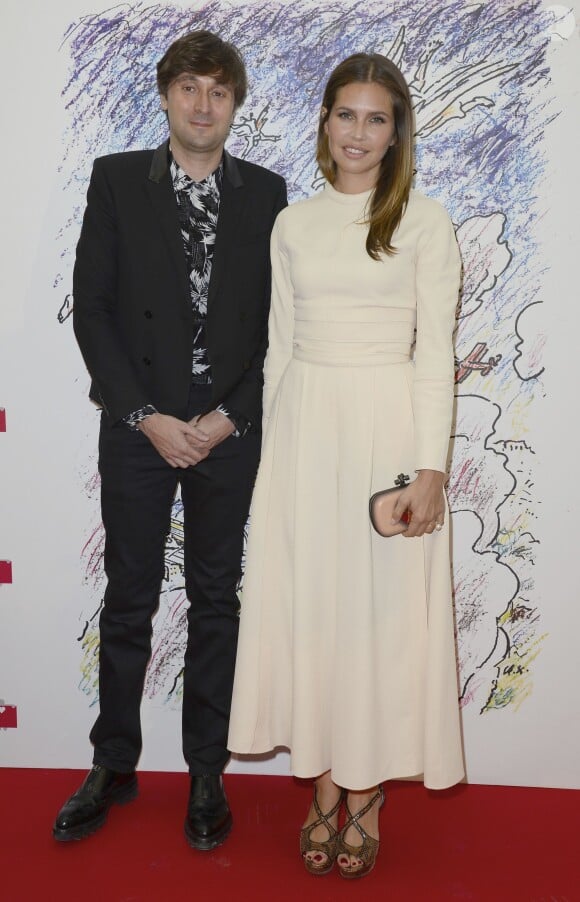 Francesco Vezzoli et Dasha Zhukova - Dîner de charité pour la Fondation Naked Heart et en l'honneur de Monumenta, "L'étrange cité", au Grand Palais, à Paris le 13 mai 2014.