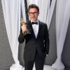 Michel Hazanavicius et son Oscar pour The Artist lors de la cérémonie du 26 février 2012