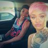 Melissa Forde et Rihanna, en voiture à Los Angeles. Le 15 mai 2014.