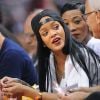 Rihanna assiste au match Los Angeles Clippers vs Oklahoma City Thunder à Los Angeles. Le 9 mai 2014.
