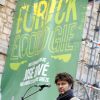 Bertrand Cantat au meeting de José Bosé pour Europe Ecologie-Les Verts en vue des élections européennes. À Bordeaux, le 17 mai 2014.