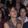 Mélissa Theuriau dans le public lors de la finale du 4e Trophée d'Impro, parrainé par son mari Jamel Debbouze, de la Fondation Culture et Diversité et de la Compagnie Déclic Théâtre, le 19 mai 2014 au Théâtre Comedia, à Paris.