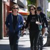 Paul McCartney et sa femme Nancy Shevell font un stop au snack Pinkberry à Beverly Hills Los Angeles, le 4 avril 2014.