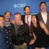 Joey McIntyre, Jack McGee, Jimmy Dunn, Laurie Metcalf, Tyler Ritterand et Kelen Coleman lors de la conférence de presse de CBS à New York le 14 mai 2014