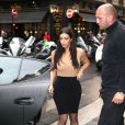 Kim Kardashian va dîner au restaurant Ferdi, l'un de ses lieux préférés à Paris où elle retrouve le reste de sa famille - Le 20 mai 2014.