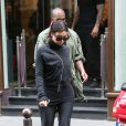 Kim Kardashian et Kanye West quittent la salle de gym à Paris le 21 mai 2014.