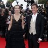 Carole Bouquet officialise son couple avec Philippe Sereys de Rothschild - Montée des marches du film "The Search" lors du 67e Festival du film de Cannes le 21 mai 2014
