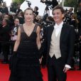  Carole Bouquet officialise son couple avec Philippe Sereys de Rothschild - Mont&eacute;e des marches du film "The Search" lors du 67e Festival du film de Cannes le 21 mai 2014 