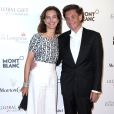  Carole Bouquet et son compagnon Philippe Sereys de Rothschild - Soir&eacute;e "Global Gift Gala" dans le cadre du 67e Festival international du film de Cannes, le 16 mai 2014 
