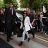 Kourtney Kardashian arrive au George V dans le 8e arrondissement. Paris, le 21 mai 2014.