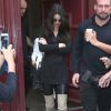 Kendall Jenner part en séance shopping avec sa mère Kris et ses soeurs. Paris, le 21 mai 2014.