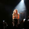 Kylie Minogue en live au 25e anniversaire de Magnum, au Festival de Cannes, le 21 mai 2014.