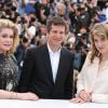 Catherine Deneuve, Guillaume Canet et Adèle Haenel - Photocall du film "L'homme qu'on aimait trop" lors du 67e Festival International du Film de Cannes, le 21 mai 2014