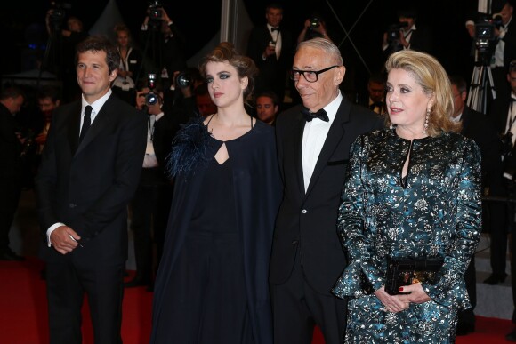 Guillaume Canet, Adèle Haenel, André Téchiné et Catherine Deneuve - Montée des marches du film "L'homme qu’on aimait trop" lors du 67e Festival du film de Cannes le 21 mai 2014