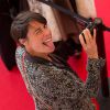 Alessandra Sublet (enceinte) - Montée des marches du film "L'homme qu'on aimait trop" lors du 67 ème Festival du film de Cannes. Le 21 mai 2014.