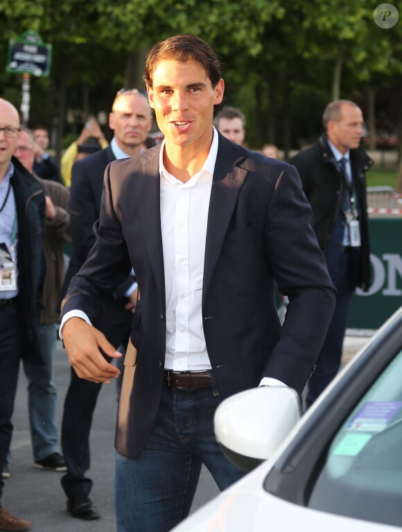 Rafael Nadal et Serena Willliams, les deux tenants du titre de Roland-Garros, étaient réunis pour l'opération Roland-Garros dans la ville, sur le Champs de Mars à Paris, le 22 mai 2014