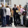 Les invités du mariage de Kim Kardashian et de Kanye West s'envolent de l'aéroport du Bourget pour Florence. Le Bouget, le 24 mai 2014.