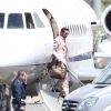 Scott Disick arrive en jet privé à Florence, le 24 mai 2014.