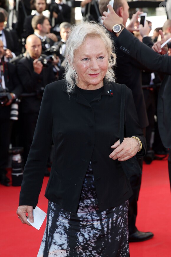 Agnès B lors de la montée des marches de la cérémonie de clôture du 67e Festival du film de Cannes le 24 mai 2014.