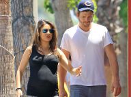 Mila Kunis enceinte et radieuse avec Ashton Kutcher: Virée shopping pour le bébé