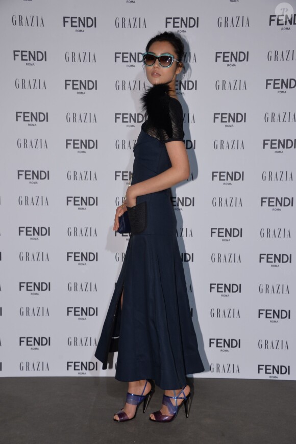 Le mannequin chinois Liu Wen assiste à la soirée Fendi lors du 67e Festival international du film de Cannes. Le 23 mai 2014.