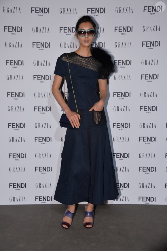 Le mannequin chinois Liu Wen assiste à la soirée Fendi lors du 67e Festival international du film de Cannes. Le 23 mai 2014.