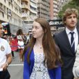 La princesse Alexandra de Hanovre, fille de la princesse Caroline, lors du Grand Prix de Monaco de Formule 1 le 25 mai 2014 