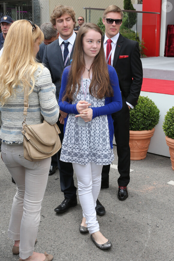 La princesse Alexandra de Hanovre, fille de la princesse Caroline, a assisté au Grand Prix de Monaco de Formule 1 le 25 mai 2014